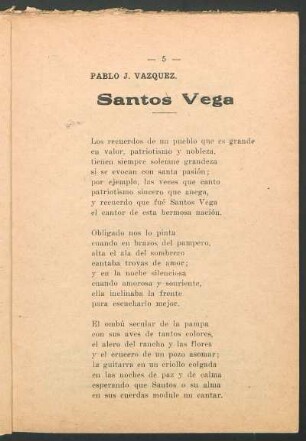 Santos Vega