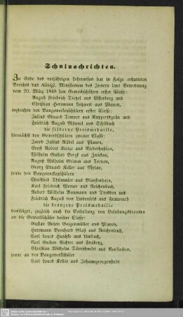 Schulnachrichten