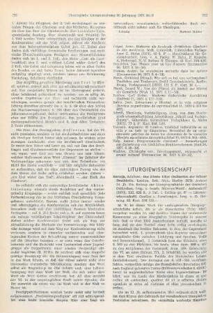 712-714 [Rezension] Der älteste Liber Ordinarius der Trierer Domkirche