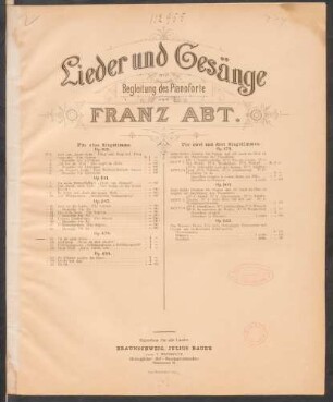 No. 19: Op. 478: Ob du mich liebst : für eine Singstimme