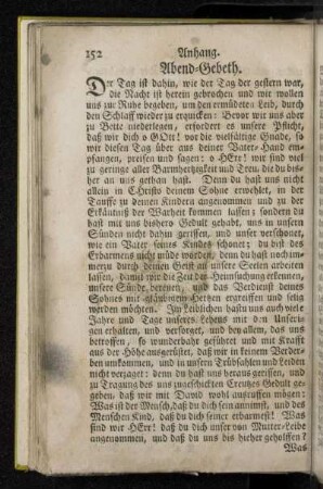 Abend-Gebeth.