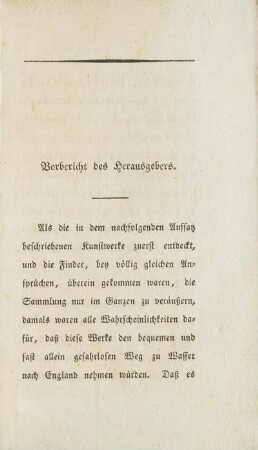 Vorbericht des Herausgebers