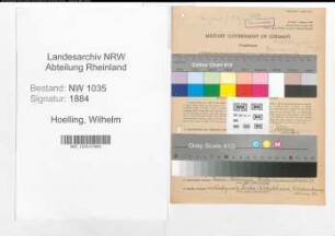 Entnazifizierung Wilhelm Hoelling , geb. 02.08.1880 ()