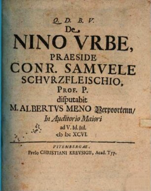 De Nino Vrbe