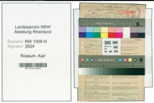 Entnazifizierung Karl Van Rossum , geb. 01.08.1884 (Arzt)