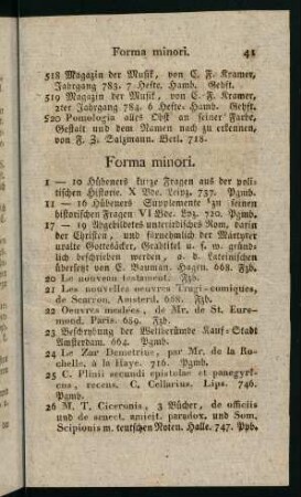 41-42, Forma minori
