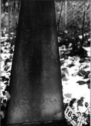 Grabstein 163 (Index: 100090951) Maße HxBxT: 184x64x64 cm: Grabstein 163A