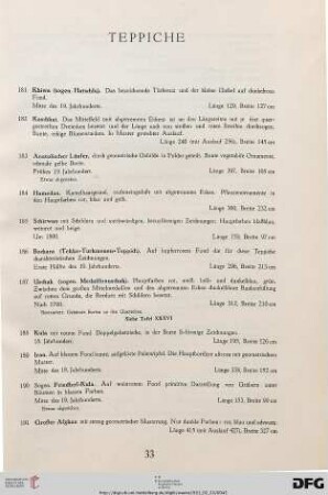 Teppiche (Nr. 181-230)