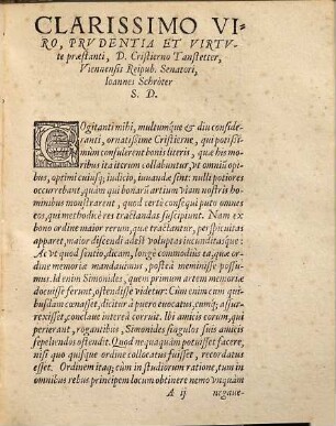 De Idea Hippocraticae Doctrinae, Ioannis Baptistae Montani dictata