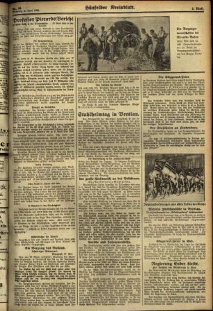 Zweite Ausgabe vom Dienstag, den 02. Juni 1931.
