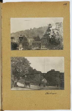 Schloss Büdingen: Ansichten (aus: Skizzen- und Fotoalbum 7)