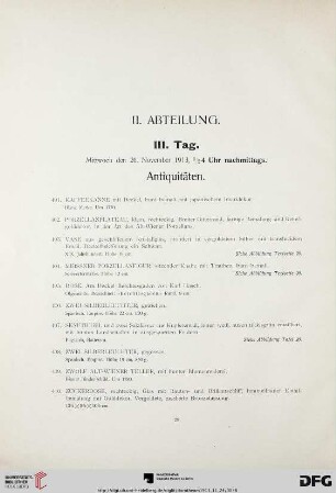 Antiquitäten (Nr. 401-496a)