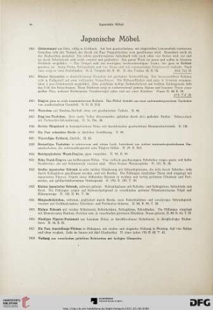 Japanische Möbel (Nr. 1921-1938)