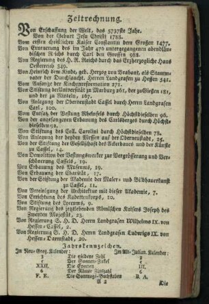 Zeitrechnung