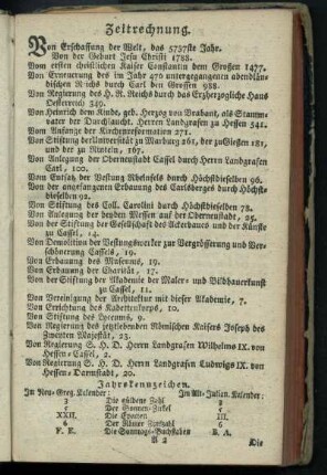 Zeitrechnung