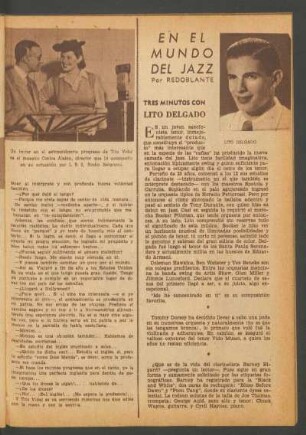 En el mundo del jazz - Tres minutos con Lito Delgado