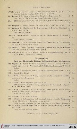 Napoleonica (Nr. 592-857)