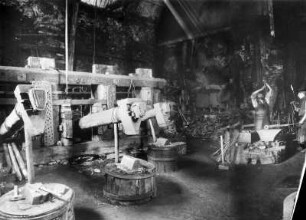Frohnau, Frohnauer Hammer : Annaberg-Buchholz, Frohnau. Frohnauer Hammer. Innenansicht der Schmiede.