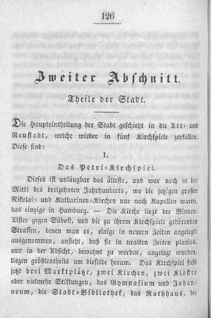 Zweiter Abschnitt. Theile der Stadt.
