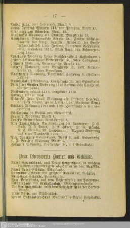 Neue sehenswerte Bauten und Gebäude