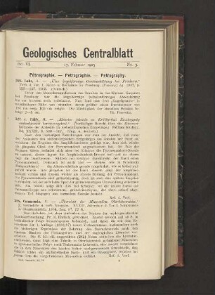 15. Februar 1905 No. 3.