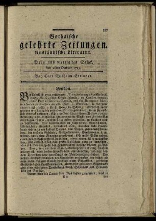 Drey und vierzigstes Stück, den 26ten October 1793.