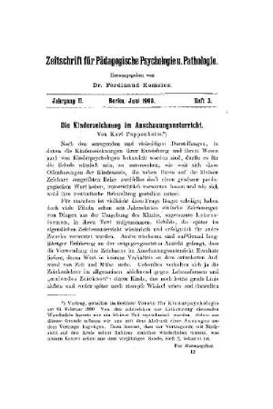 Die Kindererziehung im Anschauungsunterricht