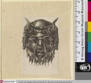 [Maske mit Fell und Hörnern]
