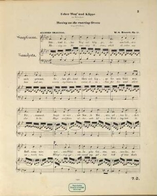 Sechs Gesaenge für eine Singstimme mit Begleitung des Pianoforte, Opus 23