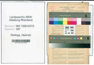 Entnazifizierung Heinrich Parlings , geb. 20.12.1896 (Metzger)
