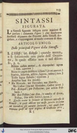 Sintassi Figurata.