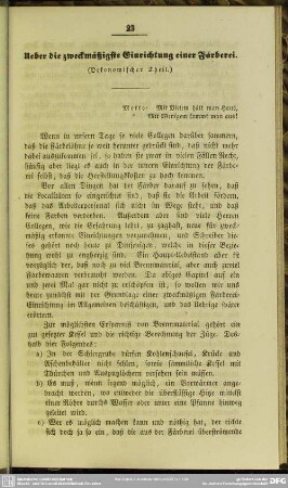 Ueber die zweckmäßigste Einrichtung einer Färberei (Oekonomischer Theil)