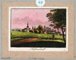 Ortsansicht von Seifersdorf (Wachau), nordwestlich von Radeberg bei Dresden