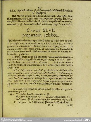 Caput XLVII. praeparantia exhibet