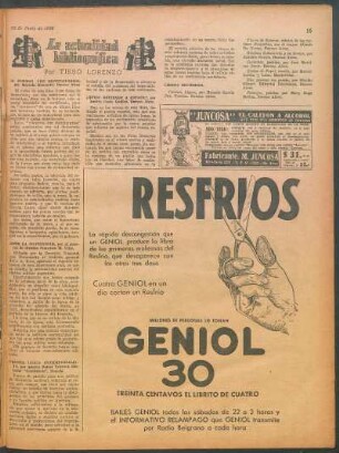 La actualidad bibliográfica