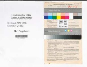 Entnazifizierung Engelbert Nix, geb. 30.12.1905 (Angest.)
