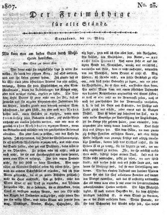 No. 23, Sonnabend, den 21. März 1807
