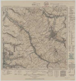 Section Lichtenstein aus: Topographische Karte (Meßtischblätter) Sachsen