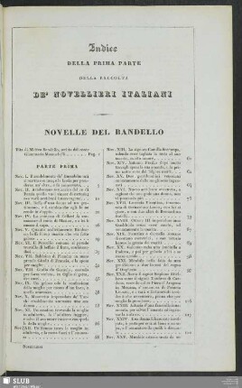 Indice Della Prima Parte