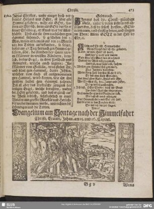[Evangelium und Epistel am Sontage nach der Himmelfahrt Christi, Exaudi]