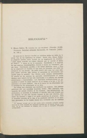 Bibliografía : [Volúmenes de Vicente Blasco Ibáñez, León Tolstoy, Hugo Wast y Samuel Velásquez]