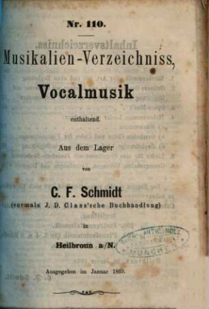 Catalog. 113. 1869