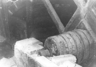 Arnsdorf-Wallroda. Mühle, Radwelle (aus: Bildersammlung Hubertus Boden, Klipphausen)