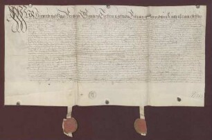 Hauprecht und Hans Bernhard Grafen zu Eberstein verkaufen an dem Grafen Philipp zu Eberstein ihren Hof zu Wahlheim, ein Haus zu Gernsbach und gehörige Güter