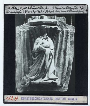 Abguss der Skulptur der Maria aus der Verkündigungsszene aus der Marienkapelle der Kartäuserkirche
