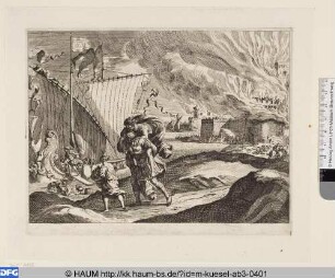 Flucht des Aeneas aus dem brennenden Troja