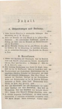 V-VI Inhaltsverzeichnis