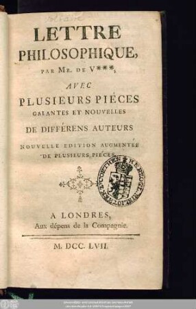 Lettre Philosophique