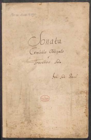 Sonaten; fl, cemb; h-Moll; BWV 1030