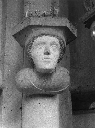 Konsolkopf : Konsolkopf in einer Kirche in der Steiermark